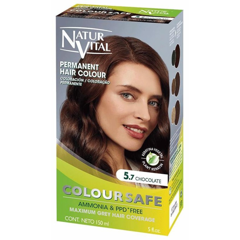 Coloursafe Tinte Permanente 5.7 Chocolate 150ml - Naturvital