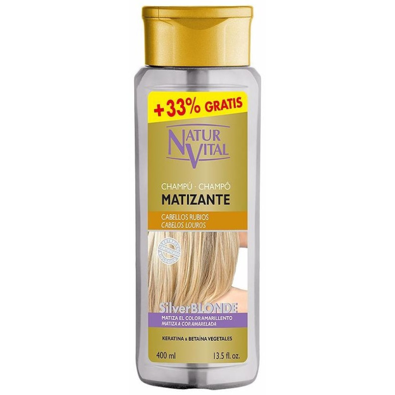 Champú Matizante Silver Blonde 400ml - Naturvital