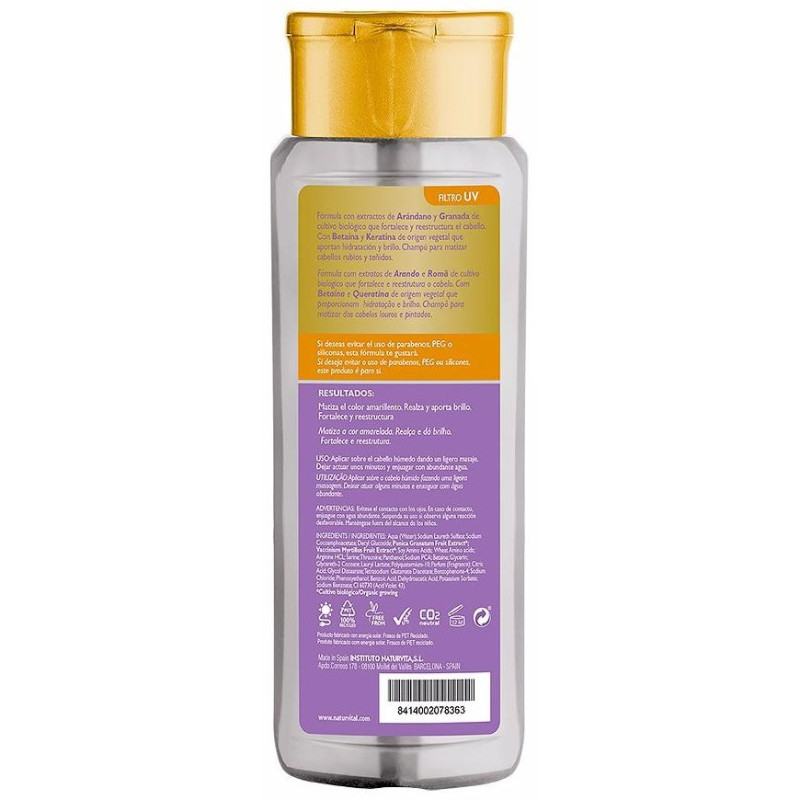 Champú Matizante Silver Blonde 400ml - Naturvital