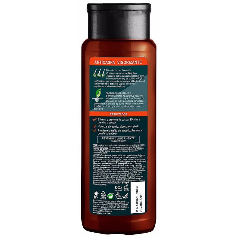 Champú Anticaspa Anticaída Vigorizante 300ml - Naturvital