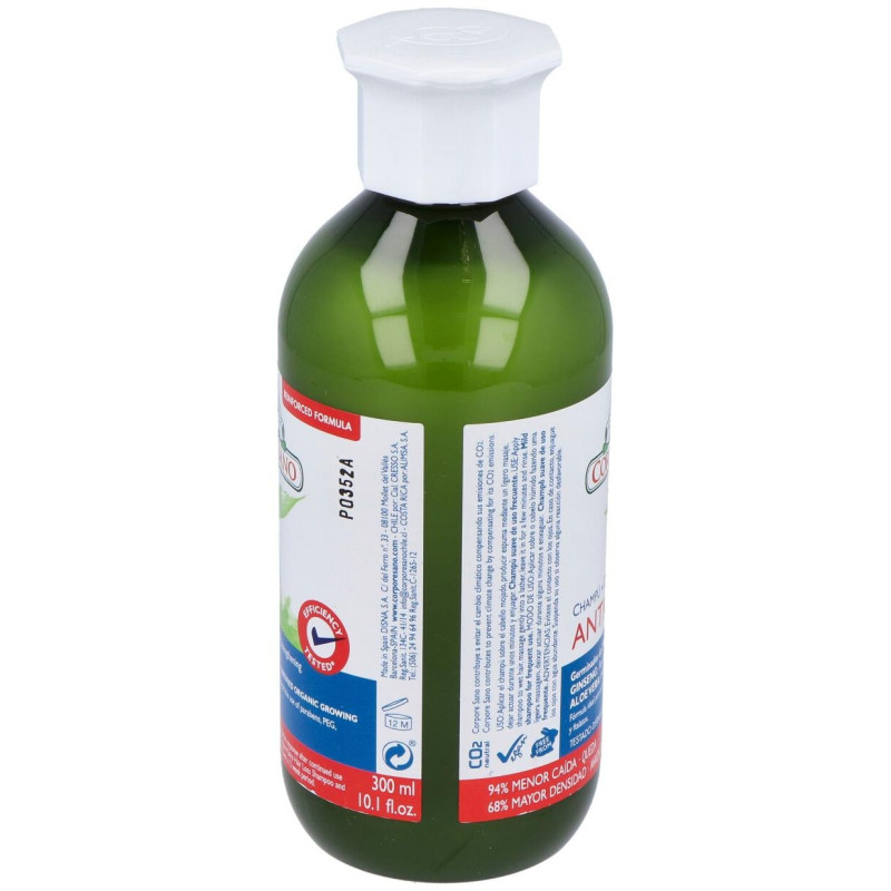 Champú Anticaida Soja_ Cereales y Ginseng 300 ml - Corpore Sano