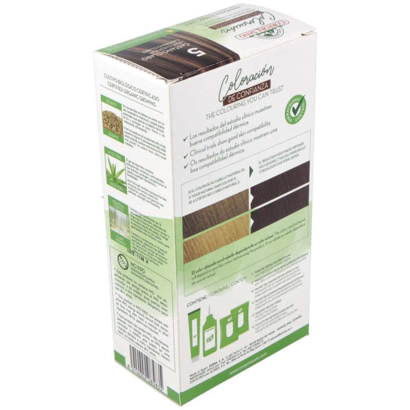 Tinte Permanente Nº 5 Castaño Claro 140ml - Corpore Sano