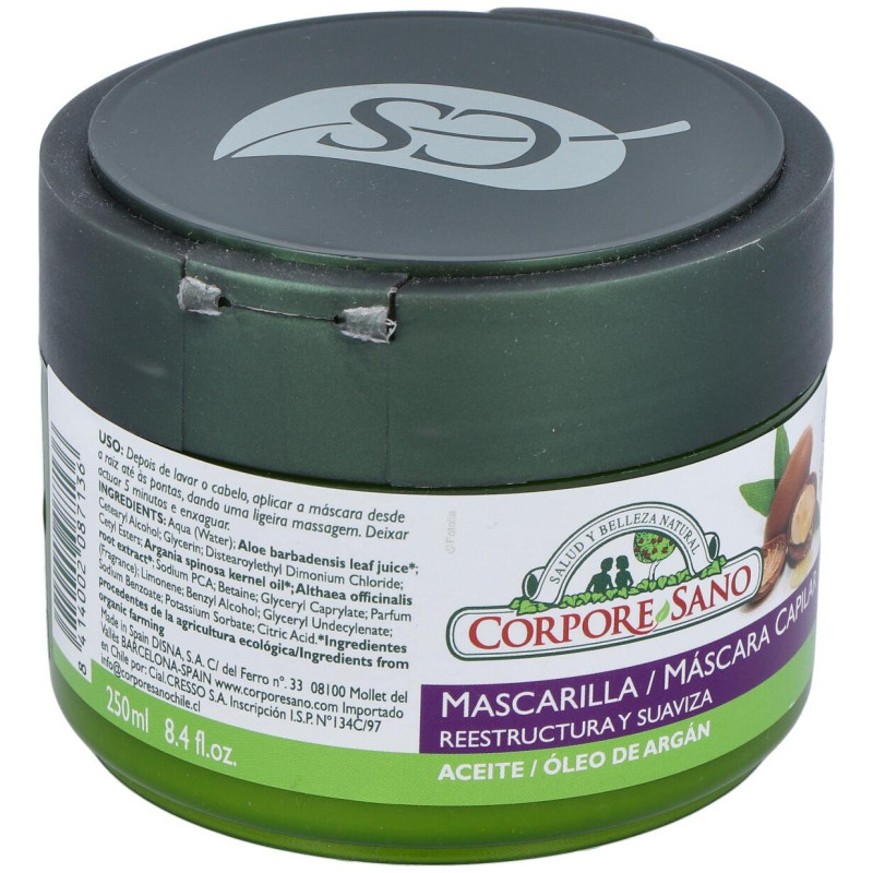 Mascarilla Capilar Aceite de Argán Cosmos 50ml - Corpore Sano