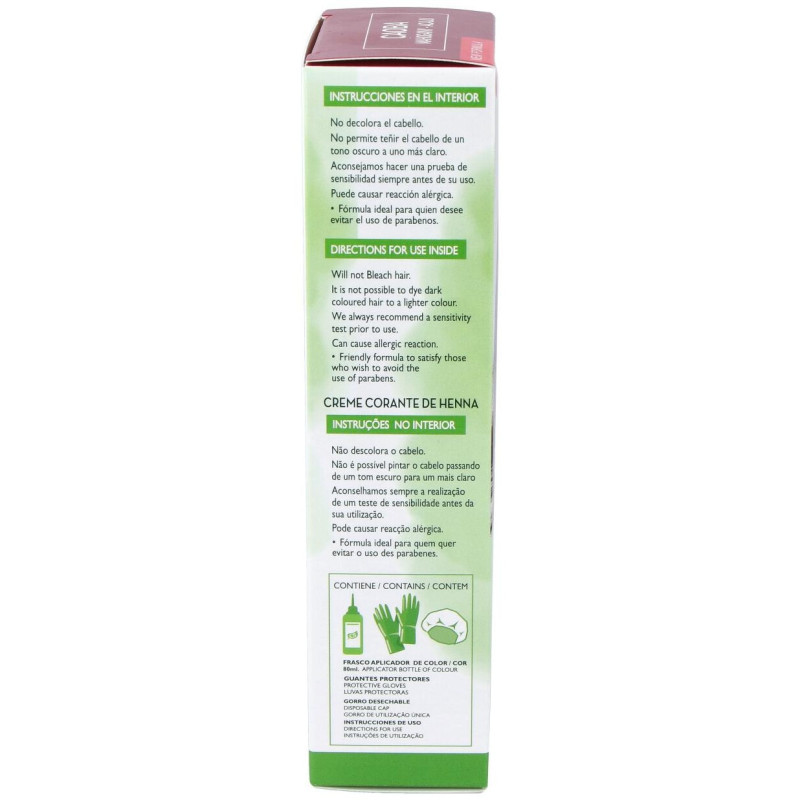 Crema Colorante Cabello Caoba 80ml - Corpore Sano