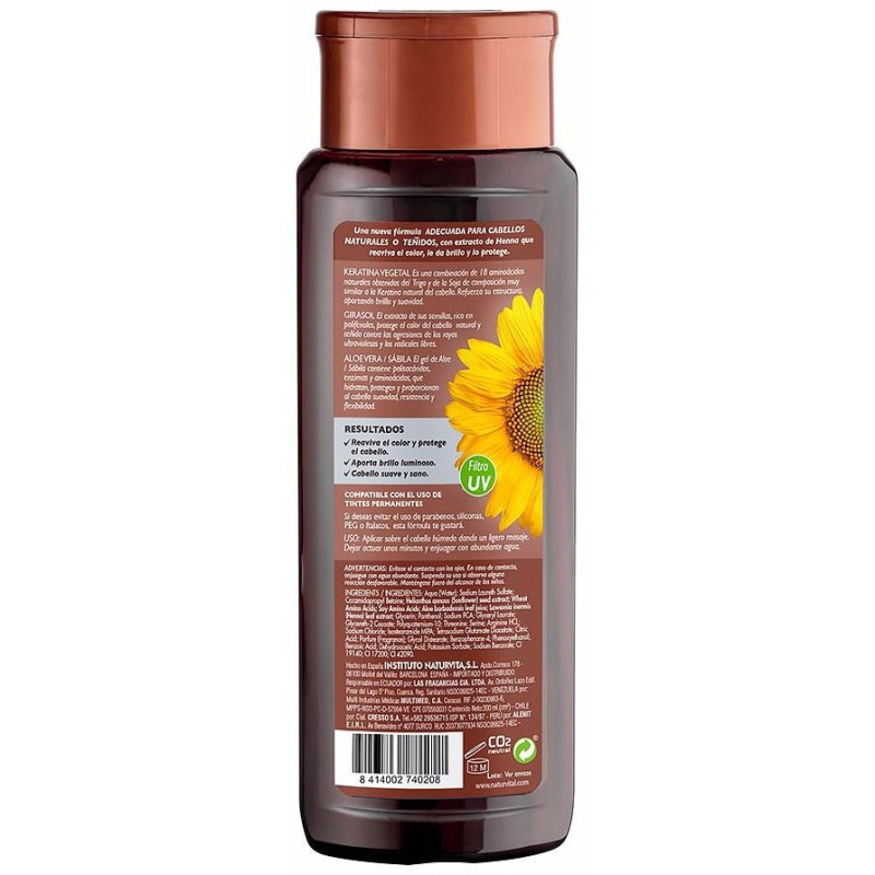 Champú Color Castaño 300ml - Naturvital