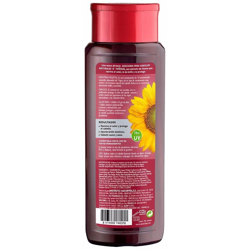 Champú Color Caoba 300ml - Naturvital