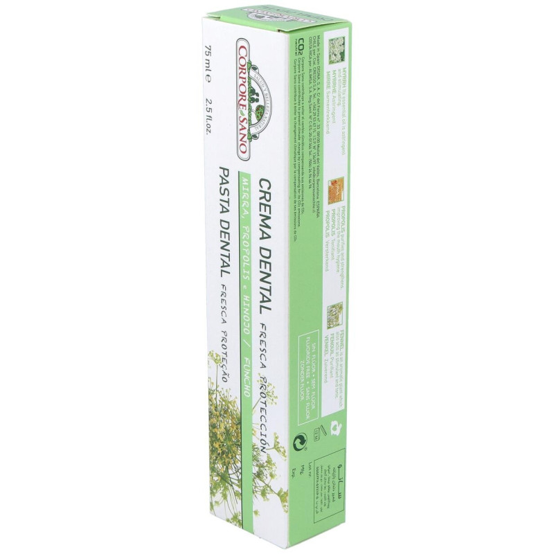 Crema Dental con Mirra Propolis e Hinojo 75ml - Corpore Sano