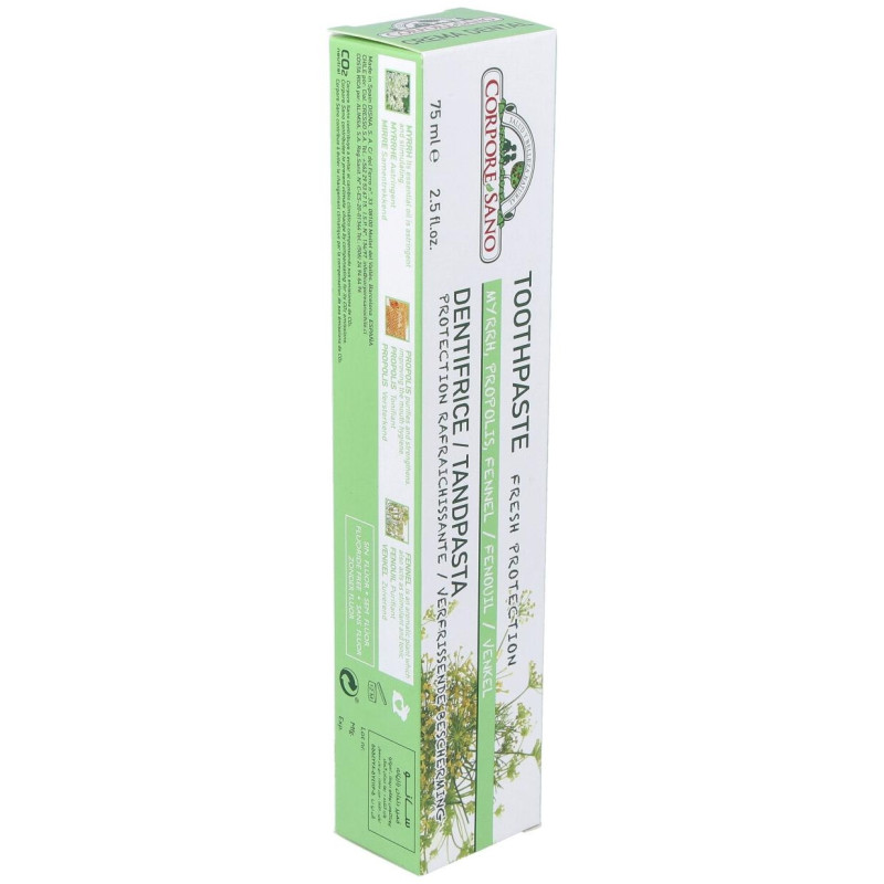 Crema Dental con Mirra Propolis e Hinojo 75ml - Corpore Sano