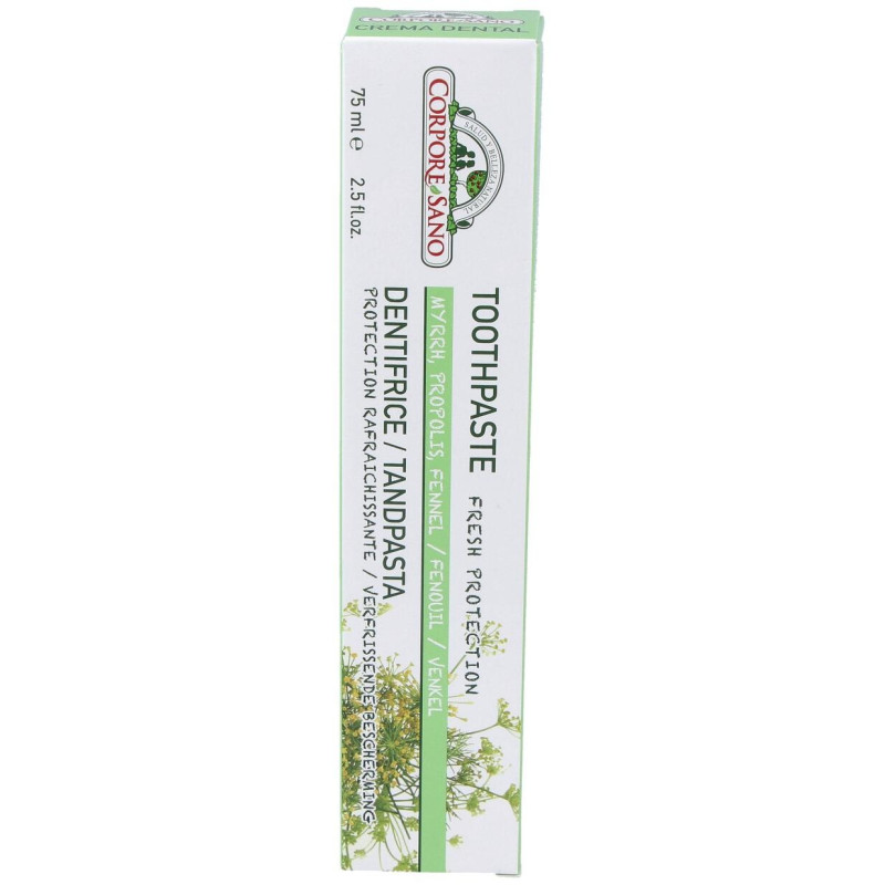 Crema Dental con Mirra Propolis e Hinojo 75ml - Corpore Sano