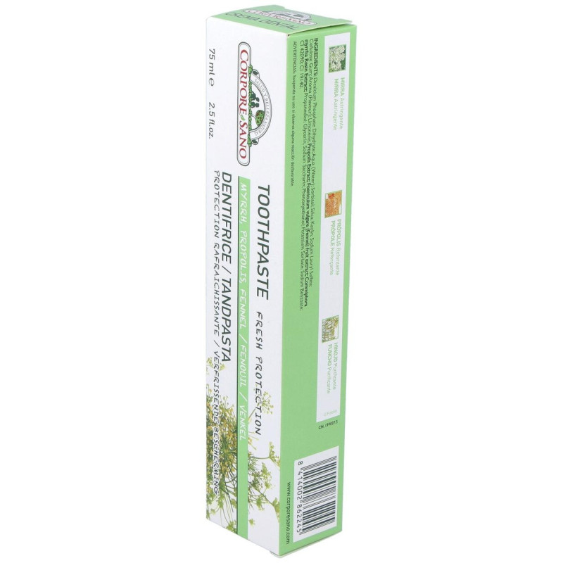 Crema Dental con Mirra Propolis e Hinojo 75ml - Corpore Sano
