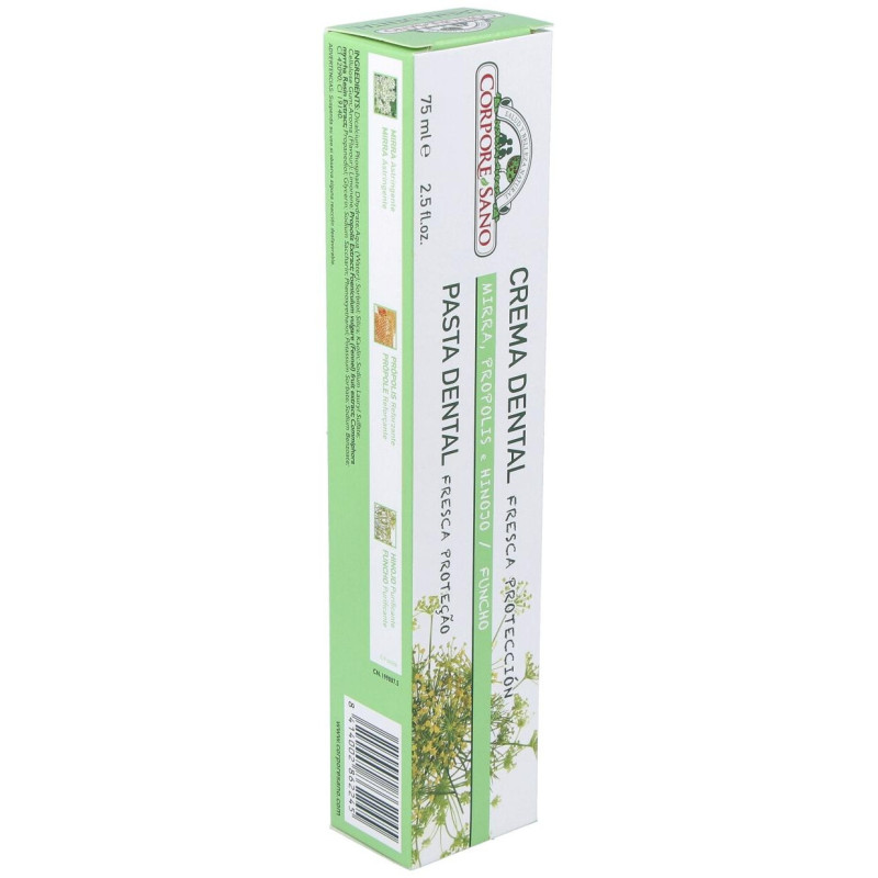 Crema Dental con Mirra Propolis e Hinojo 75ml - Corpore Sano