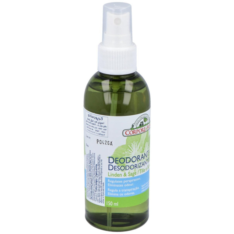 Desodorante Spray Tilo y Salvia Bio 150ml - Corpore Sano