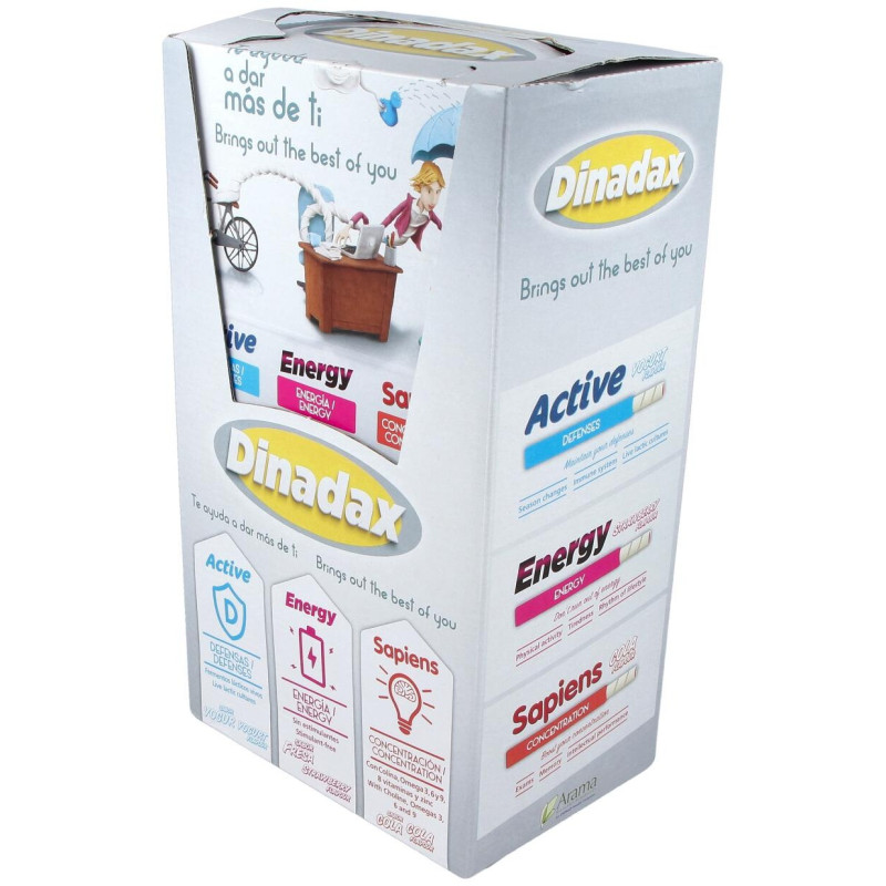 Dinadax Active (yogur) Expositor 60barritas - Pharmadiet