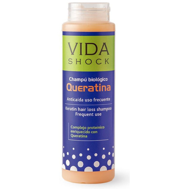 Anticaída Champú Queratina Biológico 300 ml - Vida Shock