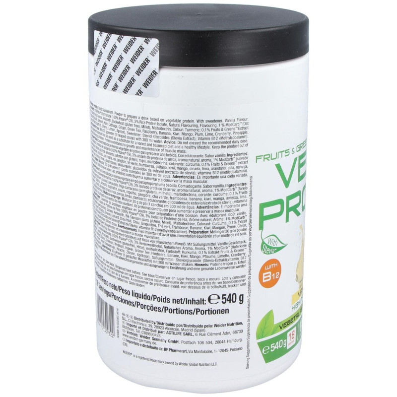 Weider Vegan Protein Vainilla 540Gr.