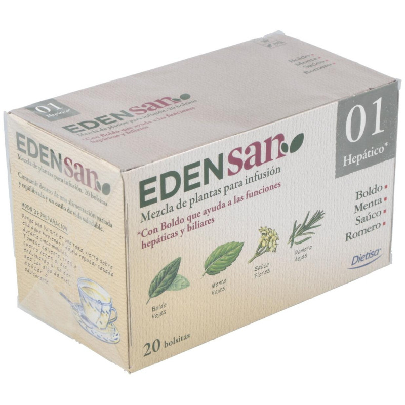 Edensan 01 Filtros Infusiones 20uds - Dietisa