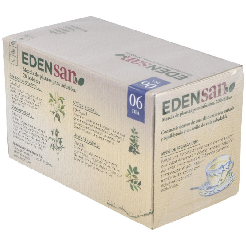 Edensan 06 Dia Filtro Infusiones 20uds - Dietisa