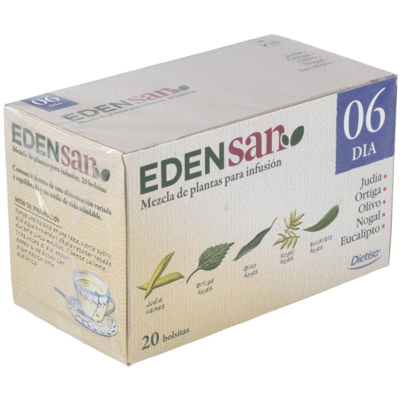 Edensan 06 Dia Filtro Infusiones 20uds - Dietisa