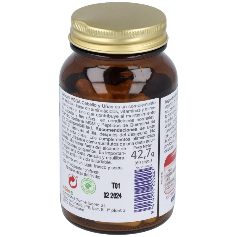Mega Cabello y Uñas 60caps - Dietisa