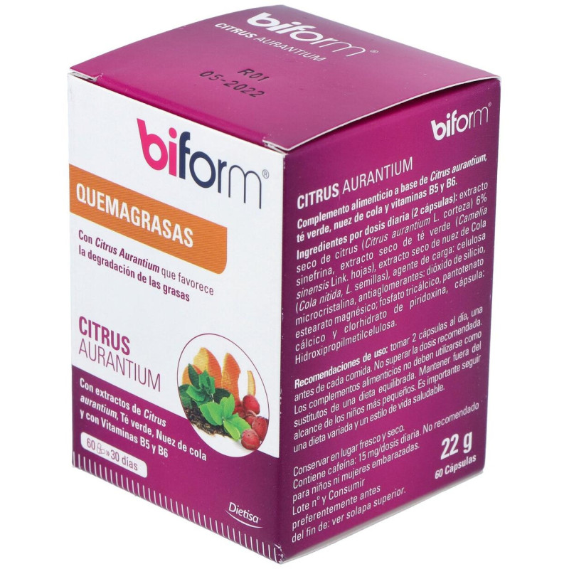 Biform Citrus Aurantium Quemagrasas 60cáps - Dietisa