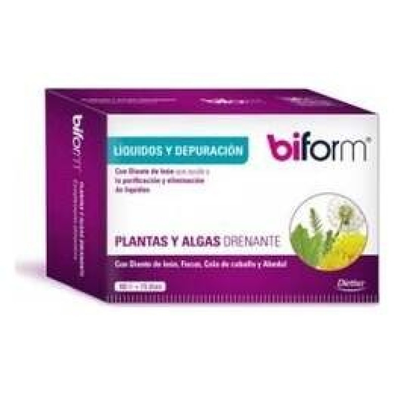 Biform Plantas y Algas Drenante 60cáps - Dietisa