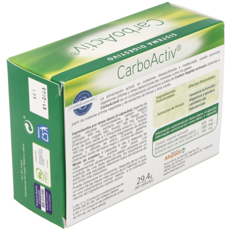 Carboactiv 60cáps - Dietisa