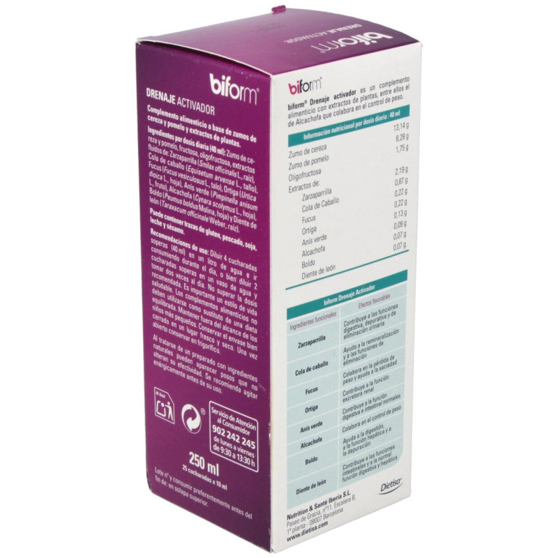 Biform Drenaje Activador 250ml - Dietisa