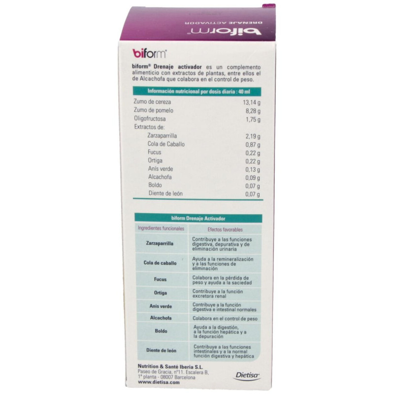 Biform Drenaje Activador 250ml - Dietisa