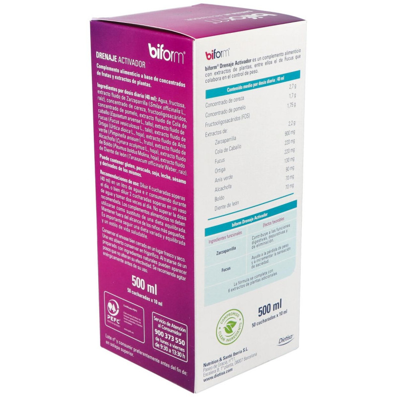 Biform Drenaje Activador 500ml - Dietisa