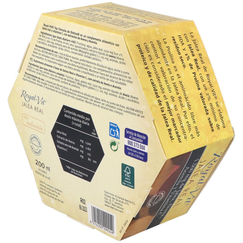 Royal - Vit Jalea Real Top Fórmula 20uds - Dietisa