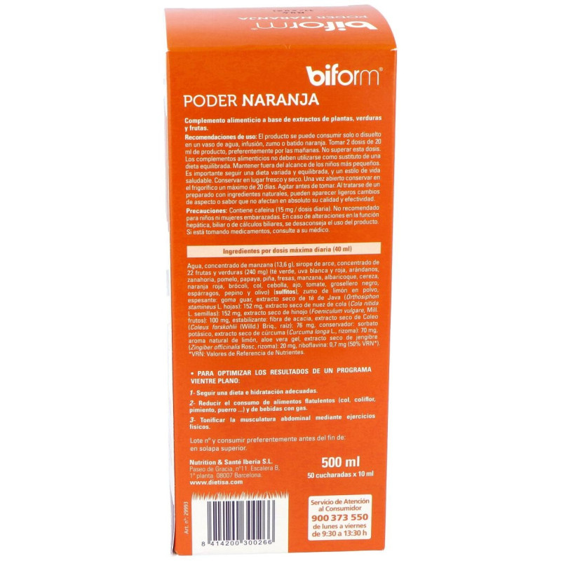 Biform Poder Naranja 500ml - Dietisa