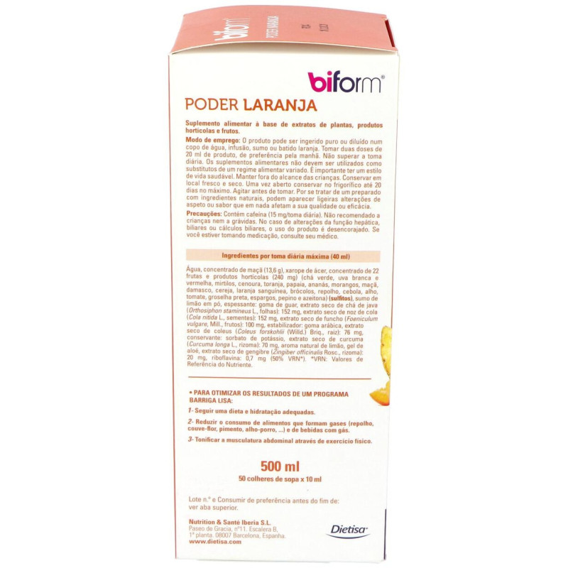 Biform Poder Naranja 500ml - Dietisa
