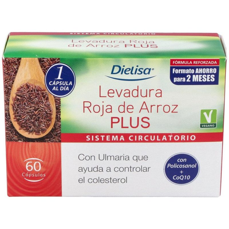 Levadura Roja de Arroz Plus 60cap - Dietisa