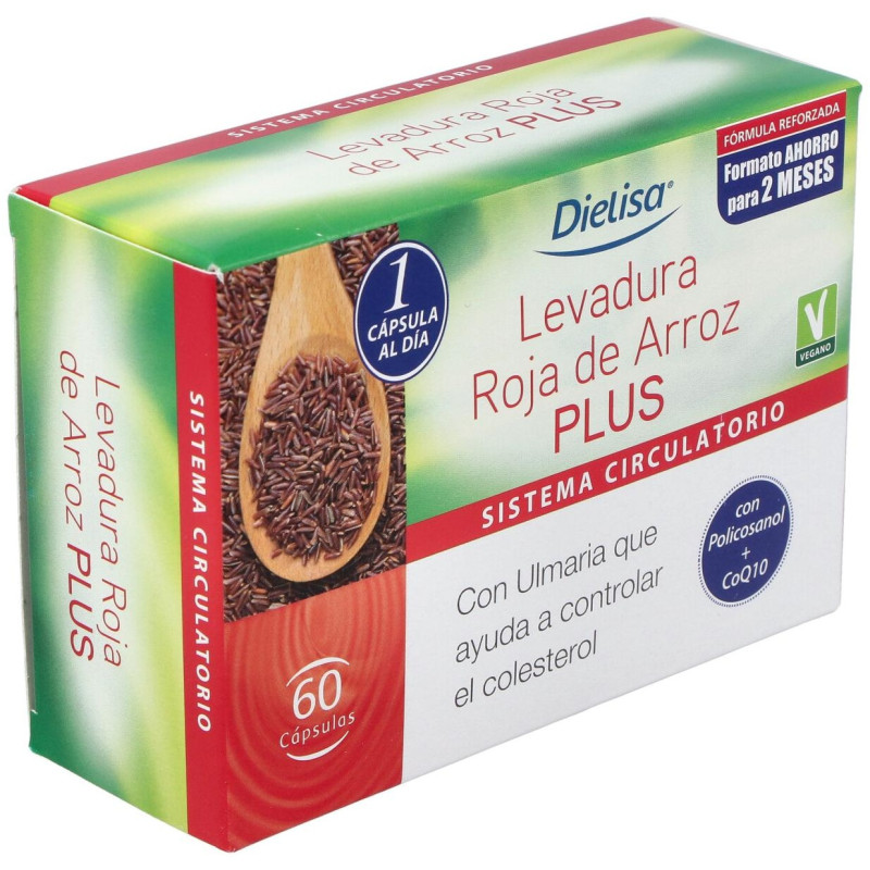 Levadura Roja de Arroz Plus 60cap - Dietisa