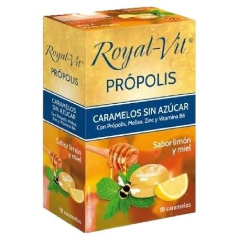 Royal Vit Caramelos Propolis sin Azúcar 18uds - Dietisa