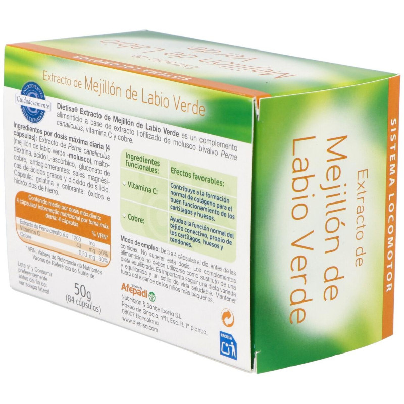 Mejillon de Labio Verde (gemiflor Super) 84cap 2 - Dietisa