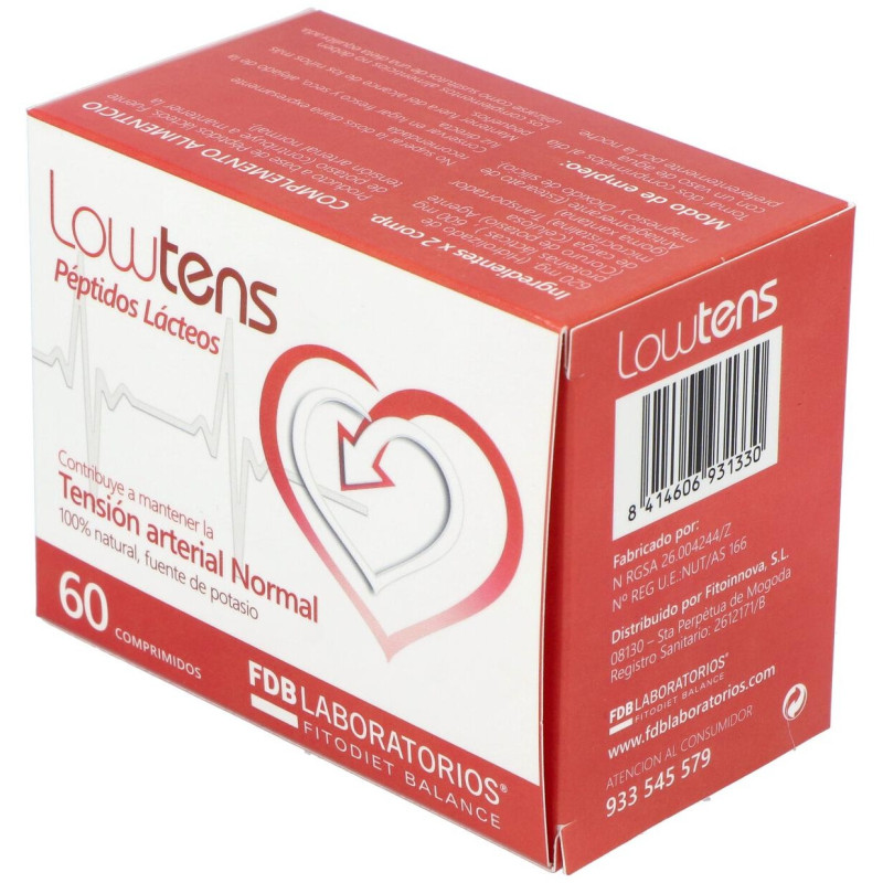 Lowtens Peptidos Lacticos 60Comp.