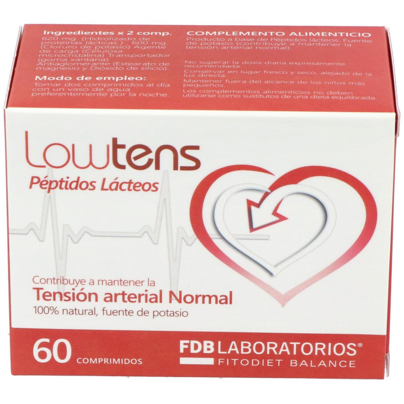 Lowtens Peptidos Lacticos 60Comp.