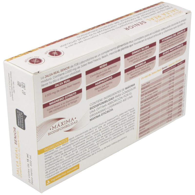 Jelly Balance Senior Jalea Real 20viales - Fdb