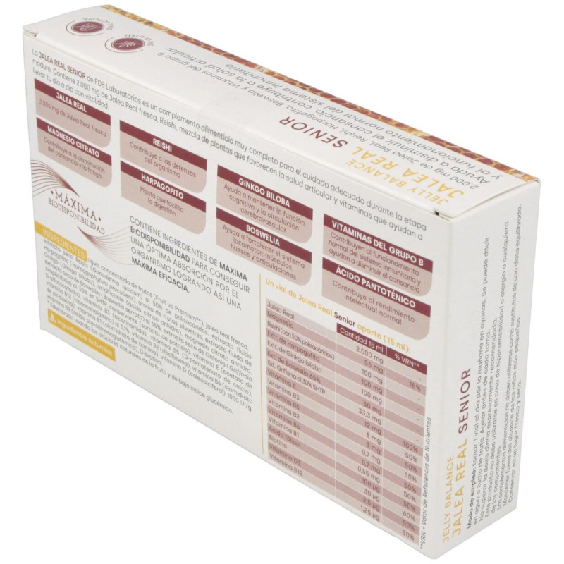 Jelly Balance Senior Jalea Real 20viales - Fdb