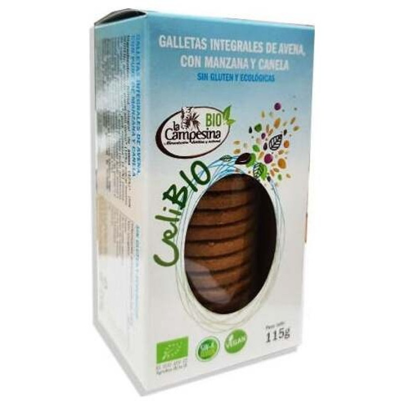 Celibio Azul Galleta Avena Manzana Canela 115g - La Campesina