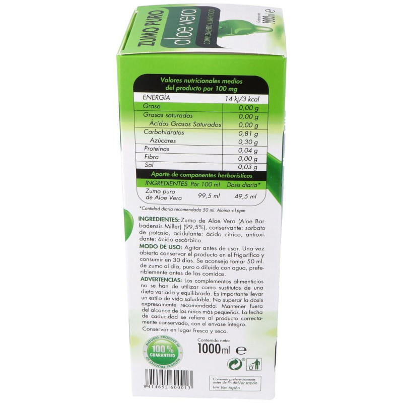 Hforganics Zumo Puro Aloe Vera 1L