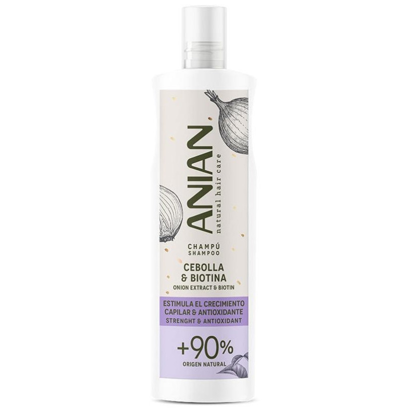 Cebolla y Biotina Champú Antioxidante y Estimulante 400 ml - Anian