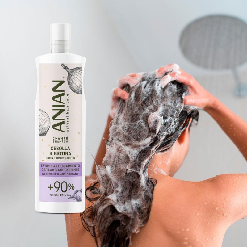 Cebolla y Biotina Champú Antioxidante y Estimulante 400 ml - Anian