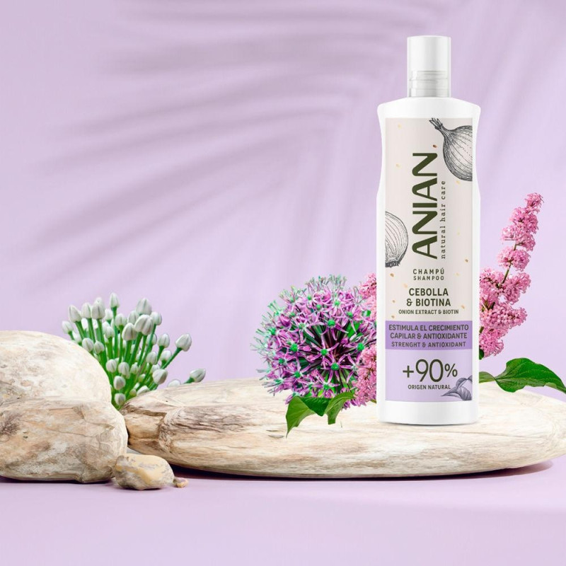 Cebolla y Biotina Champú Antioxidante y Estimulante 400 ml - Anian