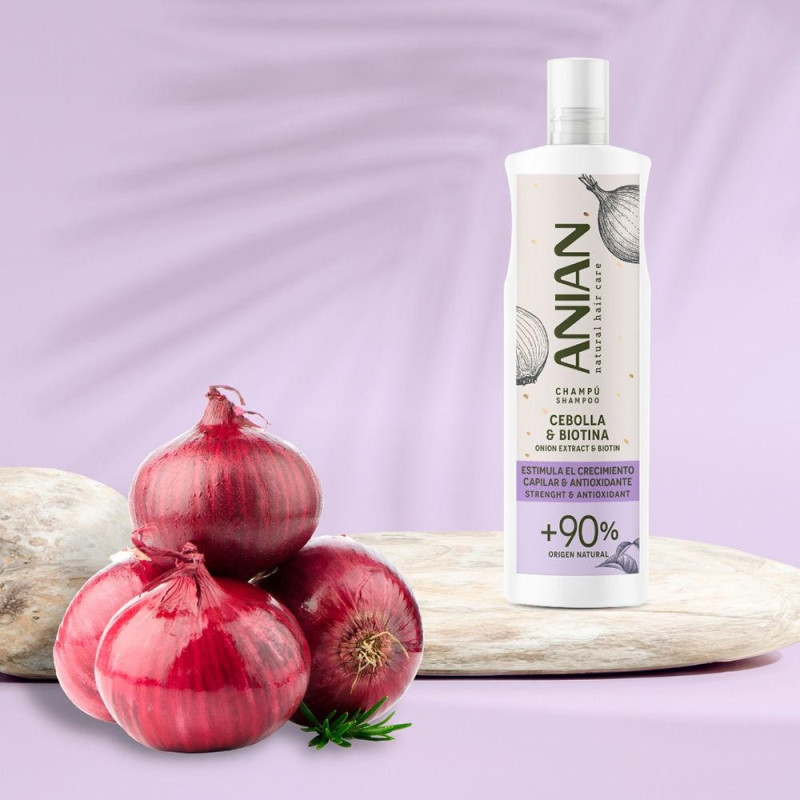 Cebolla y Biotina Champú Antioxidante y Estimulante 400 ml - Anian