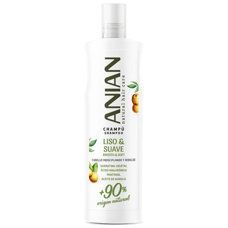 Liso y Suave Champú Queratina Vegetal 400ml - Anian