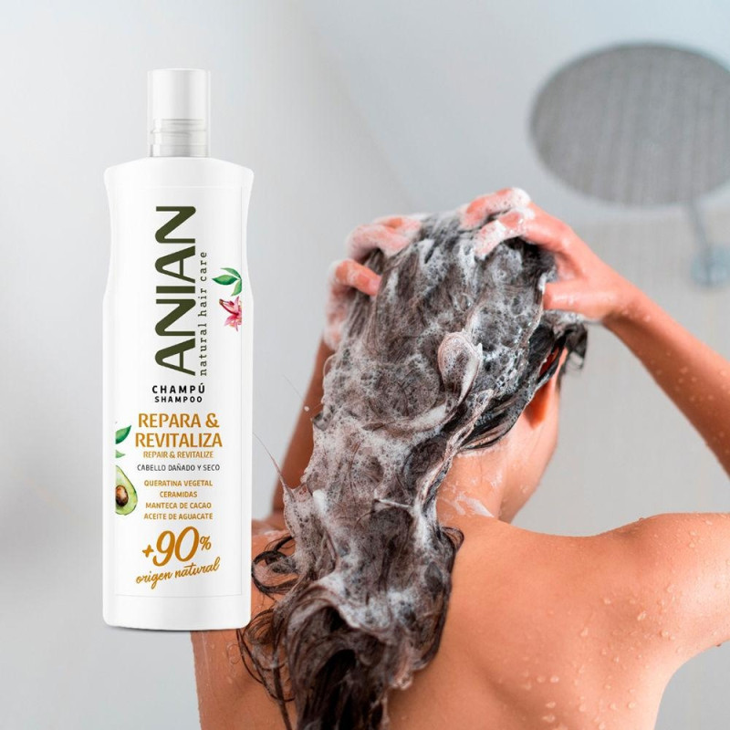 Repara y Revitaliza Champú Queratina Vegetal 400ml - Anian
