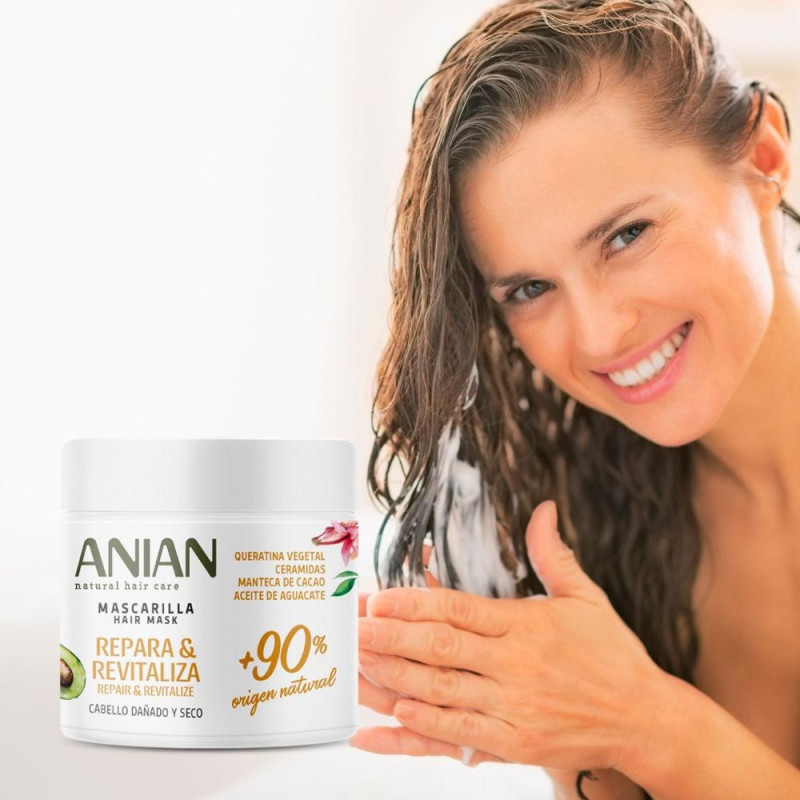 Repara y Revitaliza Mascarilla Queratina Vegetal 350ml - Anian