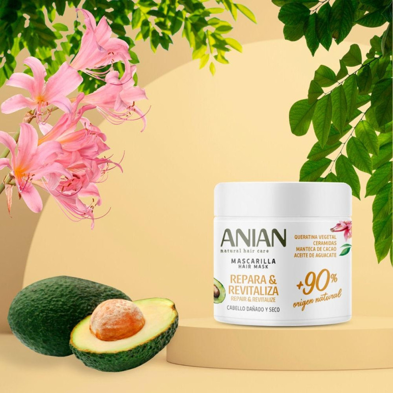 Repara y Revitaliza Mascarilla Queratina Vegetal 350ml - Anian